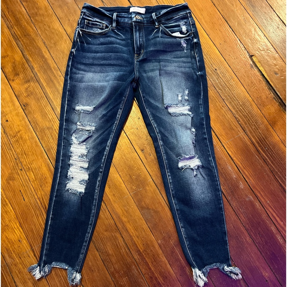KanCan Mid-Rise Ankle Skinny Jeans